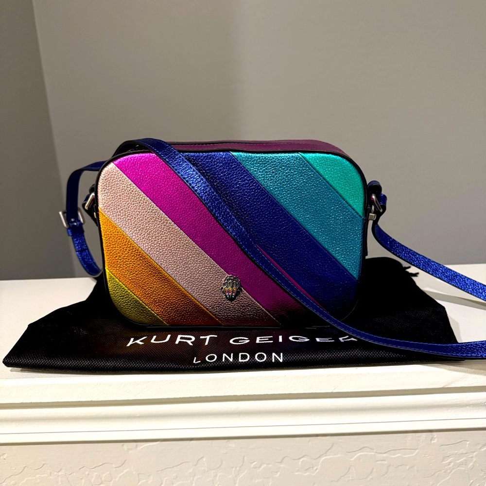 Kurt Geiger rainbow🌈 camera bag purse New